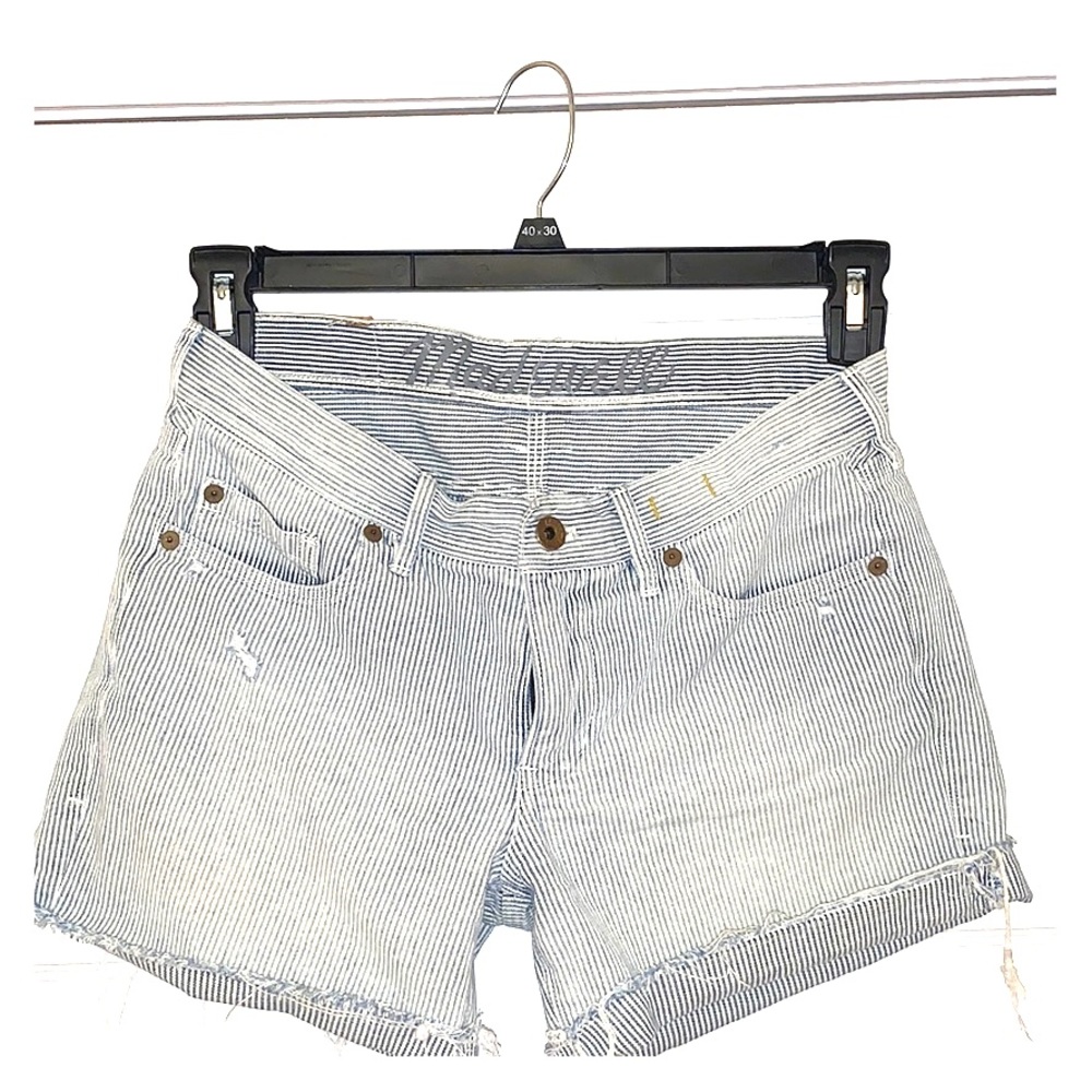 Madewell Denim Shorts - pinstripe